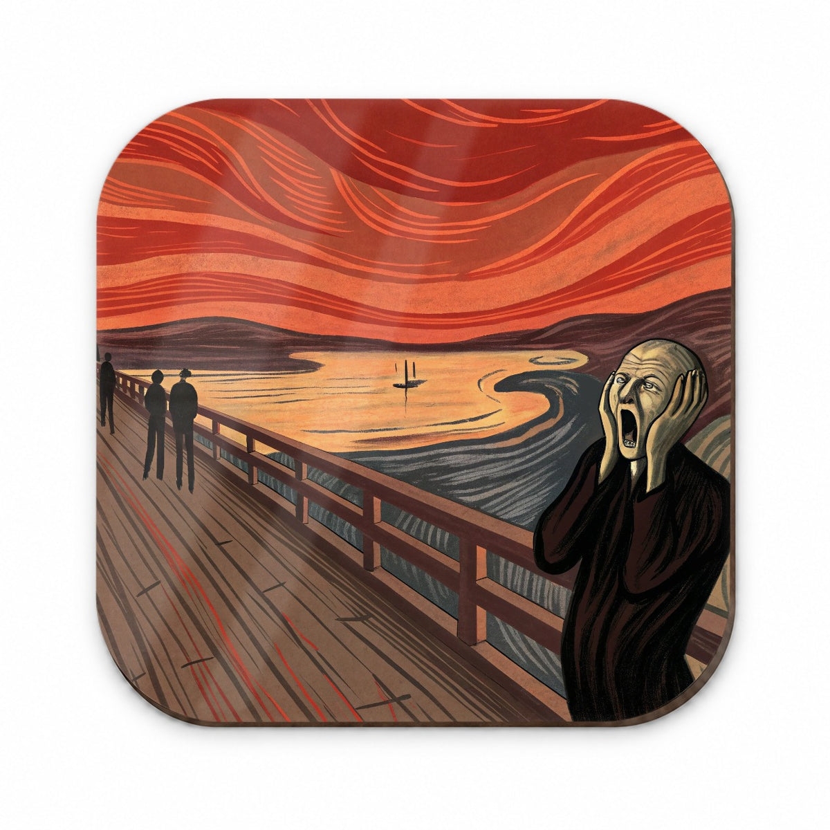 The Scream Inspired By Edvard Munch Fridge Magnet
