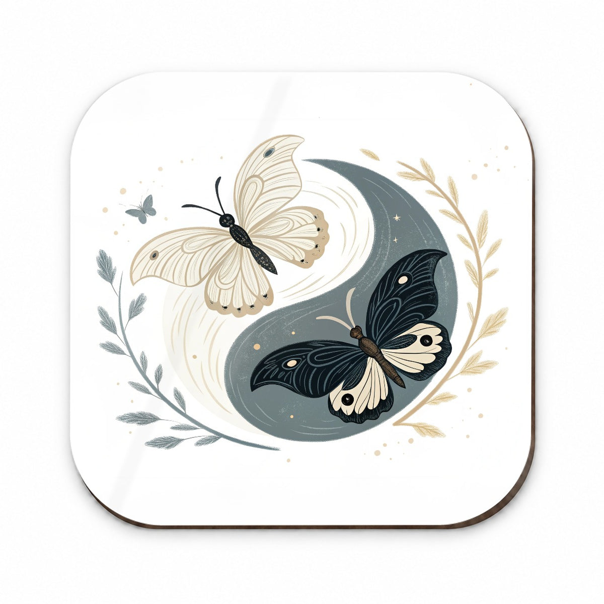 Two Butterflies Yin Yang Fridge Magnet