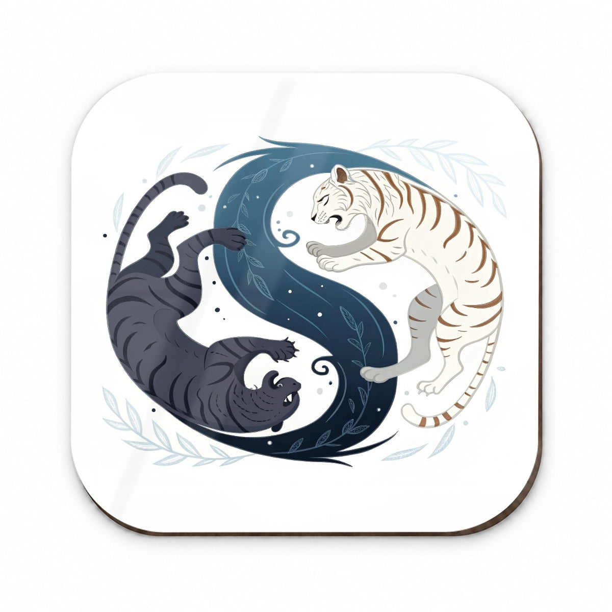 Two Tigers Yin Yang Awesome Fridge Magnet