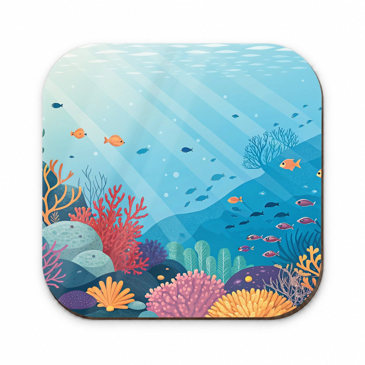 Underwater Reef Scene Fish Coral Ocean Tropical Fridge Magnet
