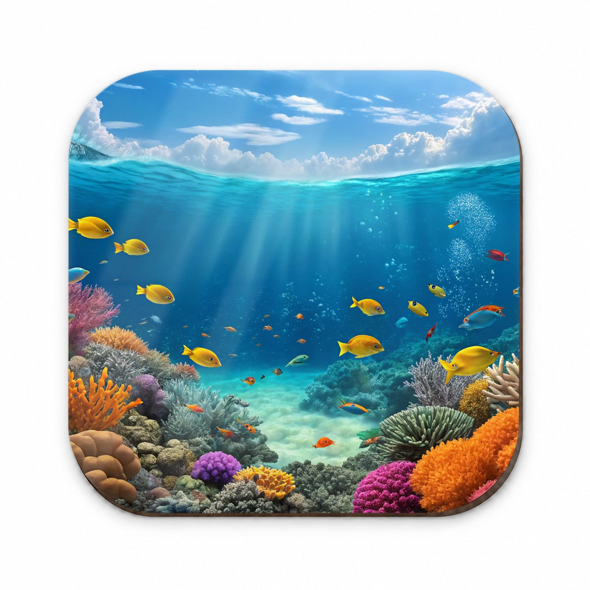 Underwater Reef Scene Tropical Fish Ocean Fridge Magnet