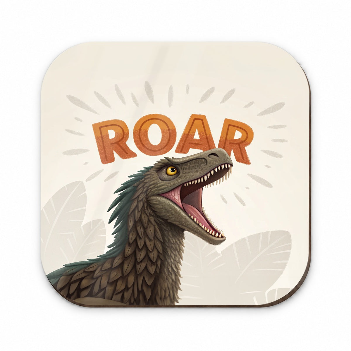 Velociraptor Roar Bold Dinosaur Fridge Magnet
