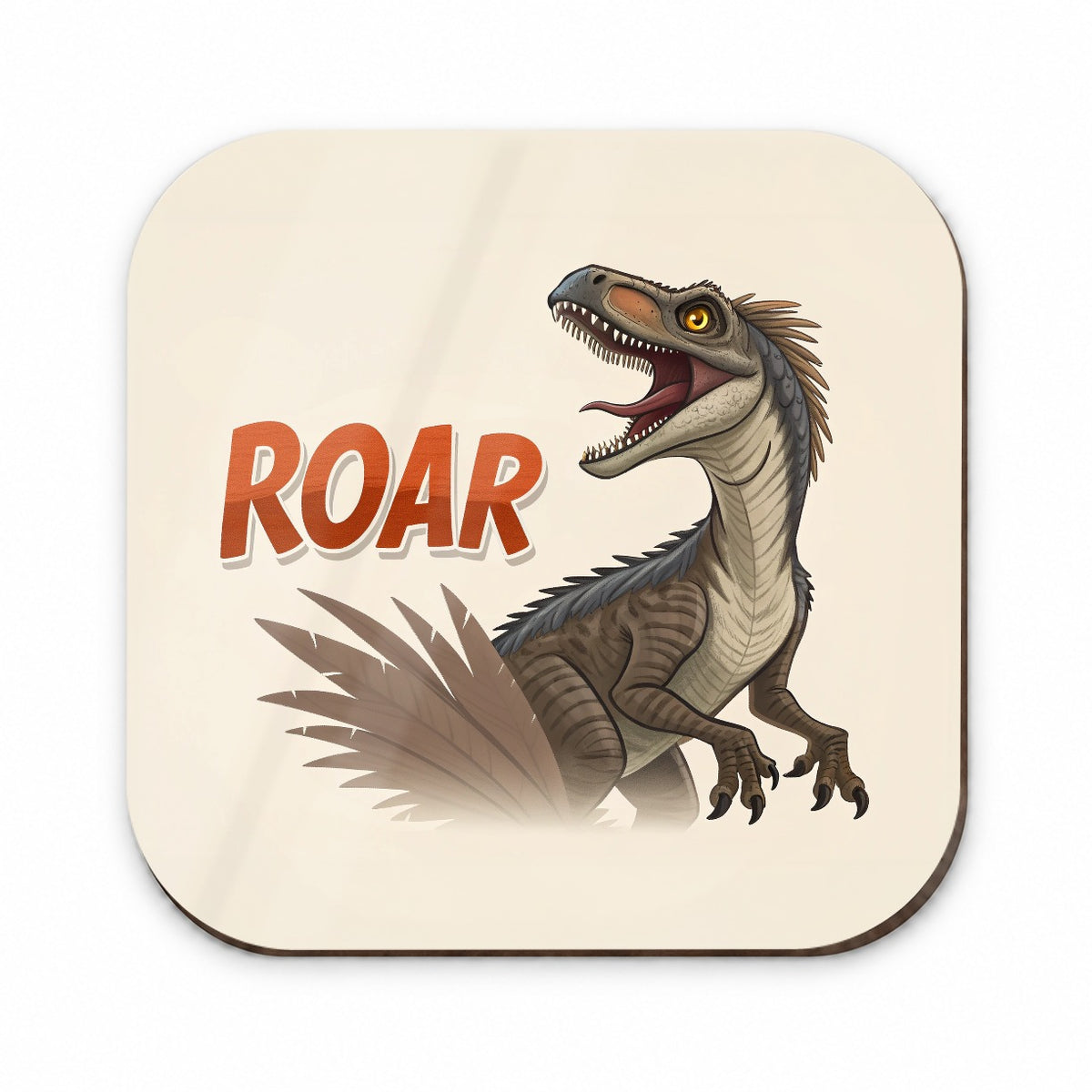 Velociraptor With Roar Dinosaur Fridge Magnet