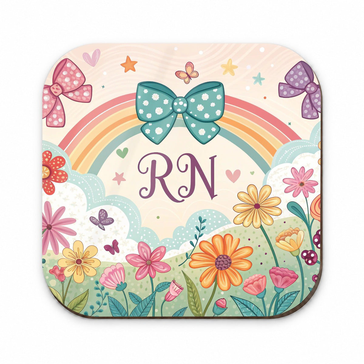 RN Registered Nurse Appreciation Coquette Bows Flowers Fridge Magnet