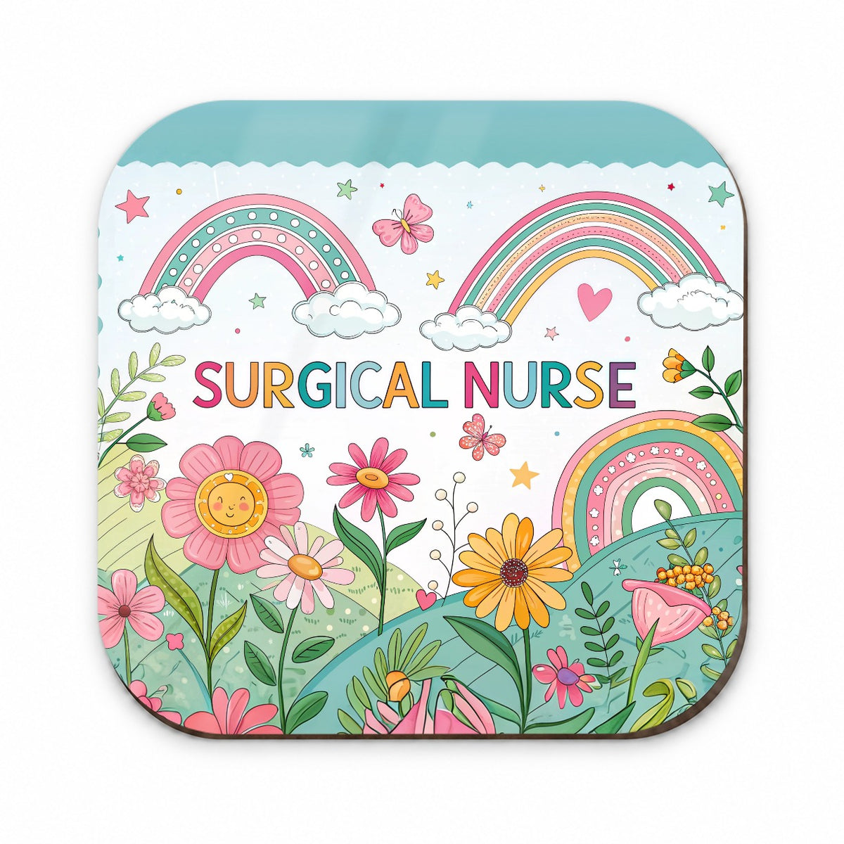 Surgical Nurse Appreciation Coquette Bows Flowers Fridge Magnet