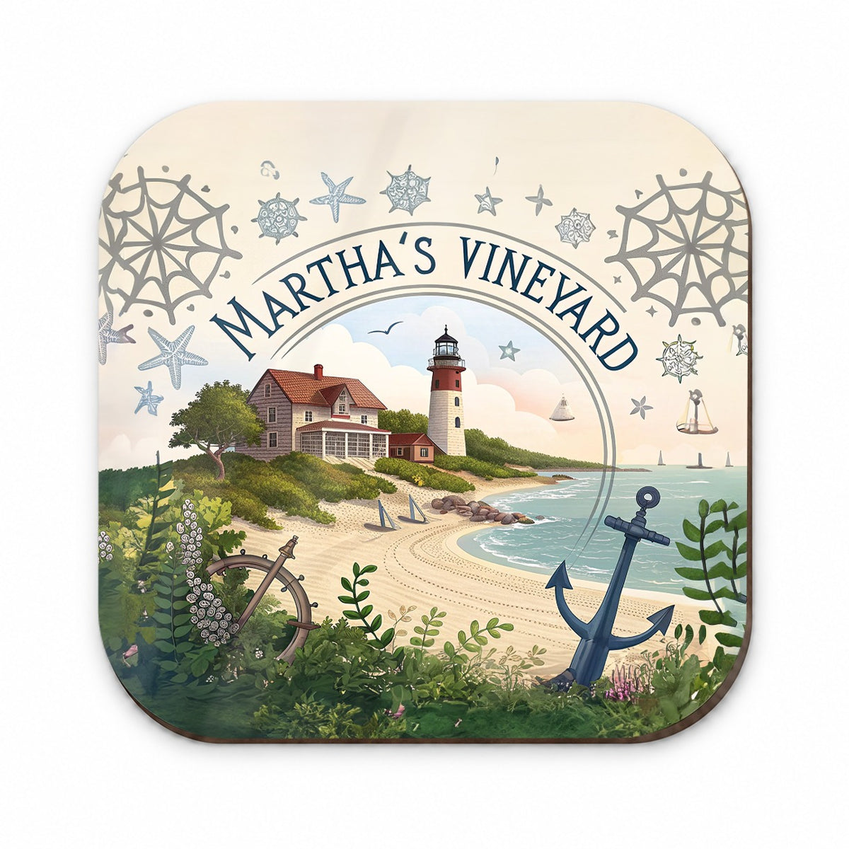 Martha's Vineyard, Massachusetts MA Travel City State Stamp Fridge Magnet