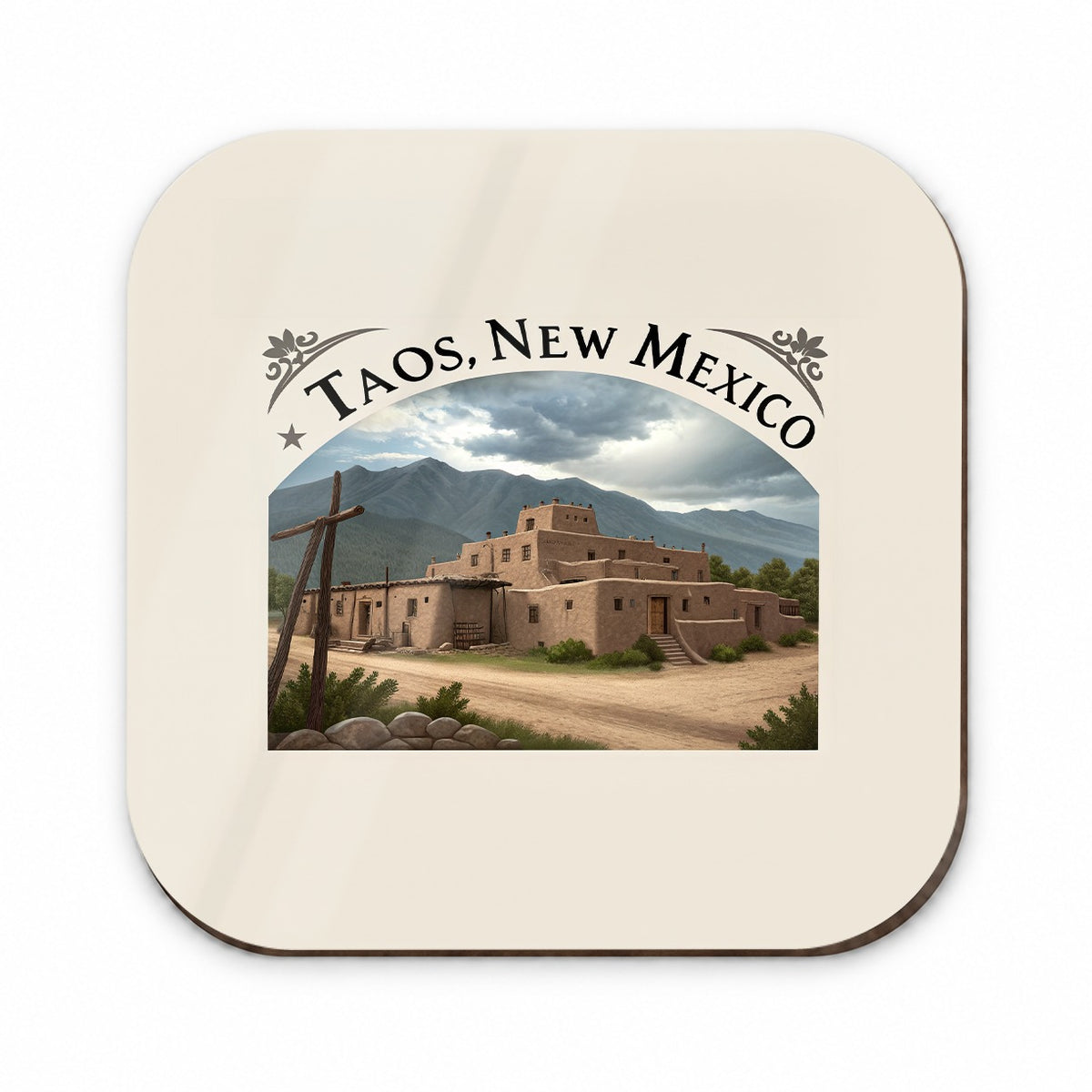Taos, New Mexico NM Travel City State Stamp Fridge Magnet