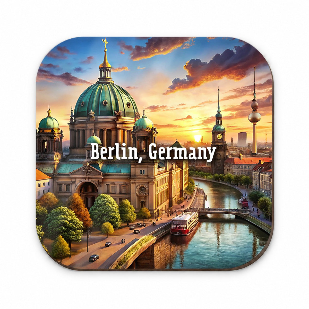Berlin, Germany Travel City Country Stamp Fridge Magnet