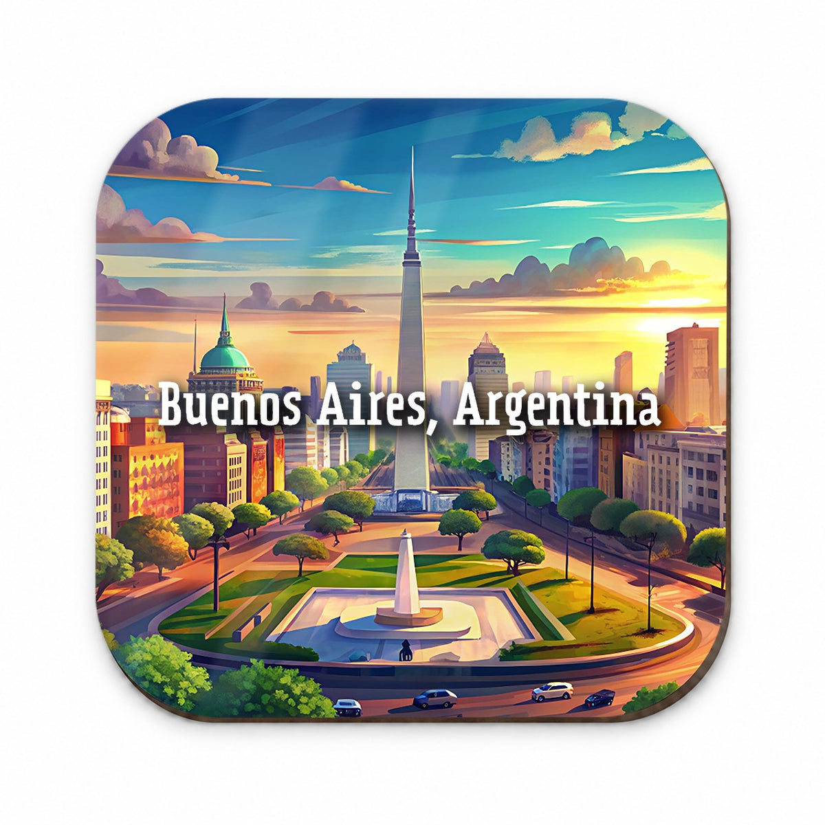 Buenos Aires, Argentina Travel City Country Stamp Fridge Magnet