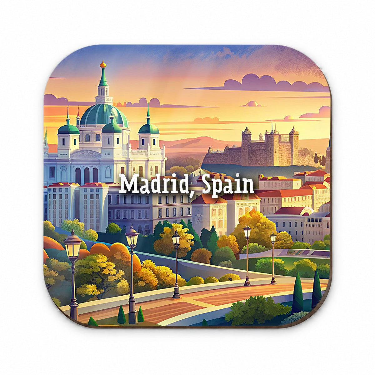 Madrid, Spain Travel City Country Stamp Fridge Magnet