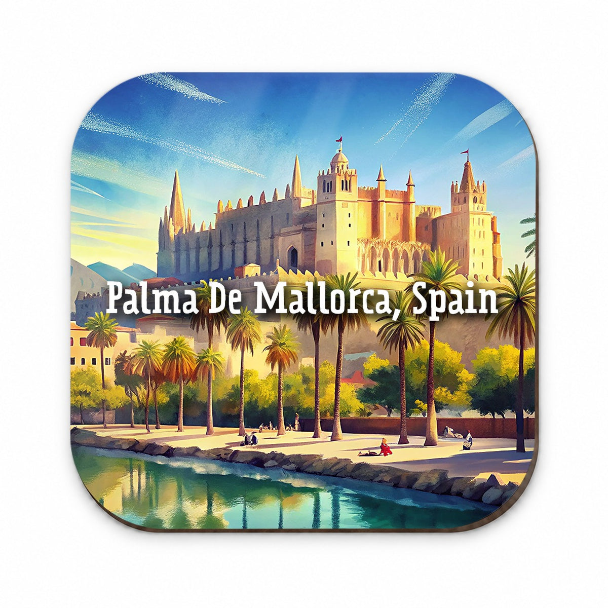 Palma De Mallorca, Spain Travel City Country Stamp Fridge Magnet