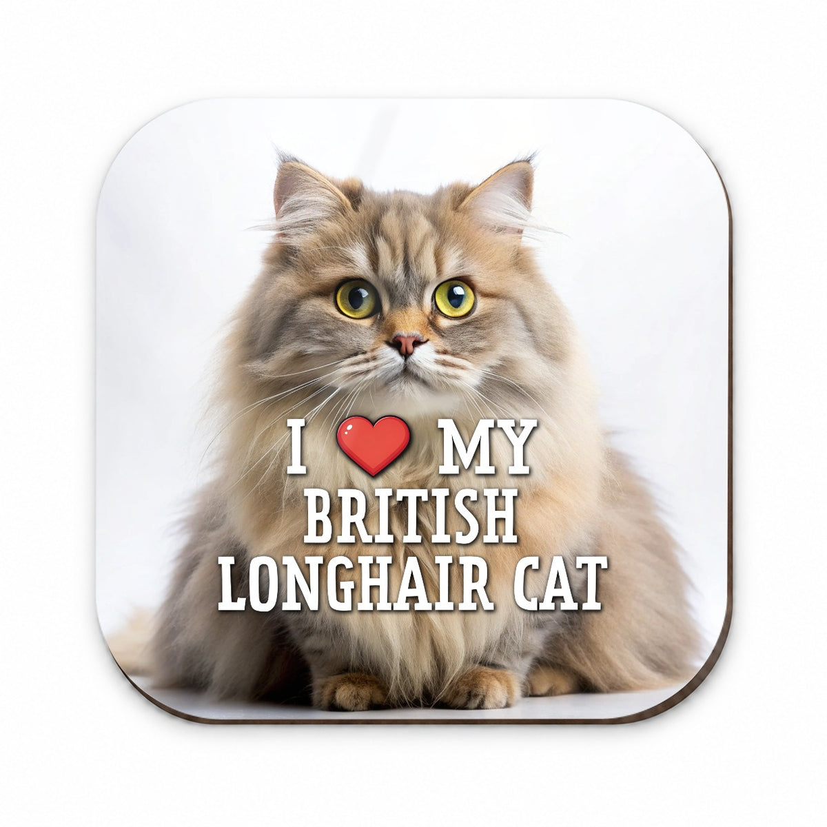 I Love My British Longhair Cat Heart Fridge Magnet