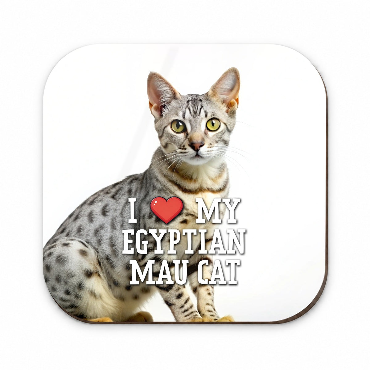 I Love My Egyptian Mau Cat Heart Fridge Magnet