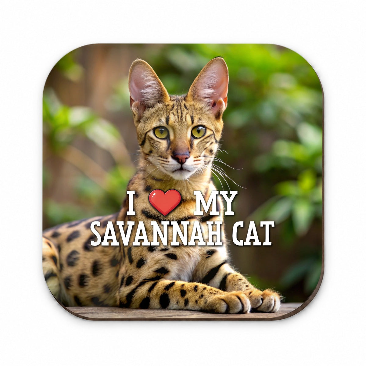 I Love My Savannah Cat Heart Fridge Magnet