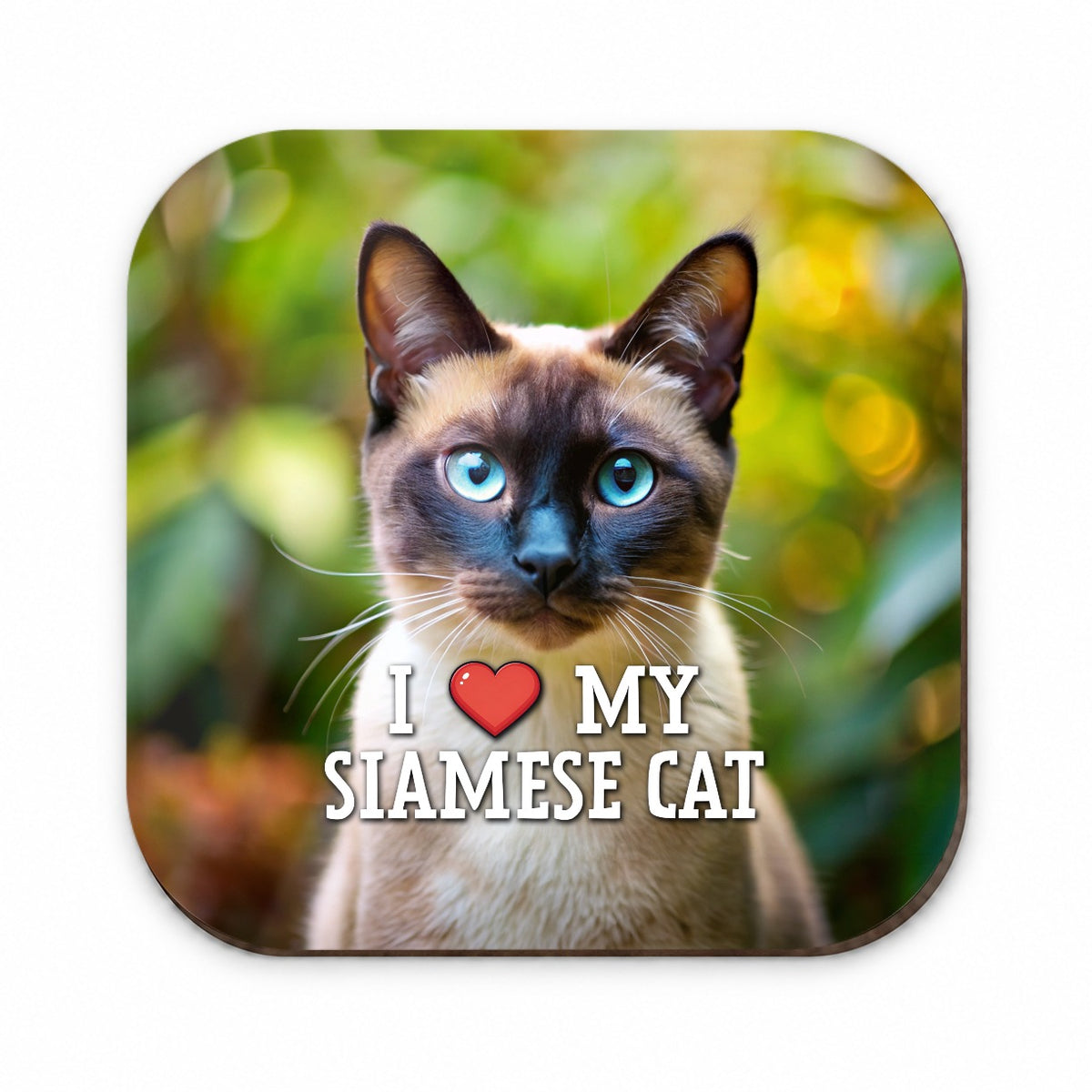 I Love My Siamese Cat Heart Fridge Magnet