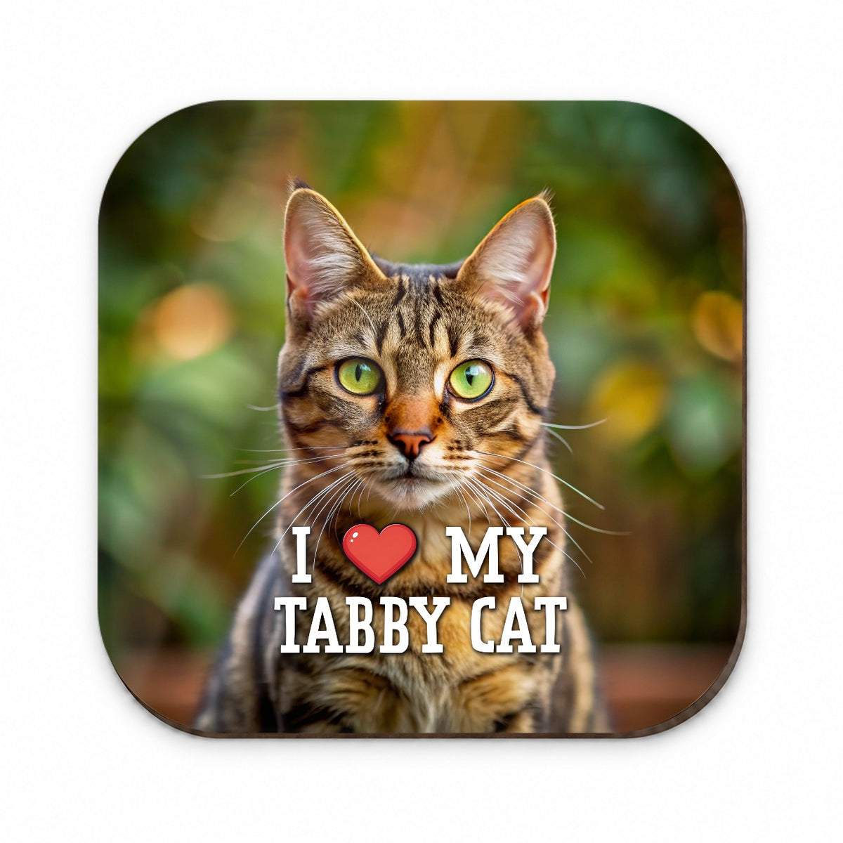 I Love My Tabby Cat Heart Fridge Magnet