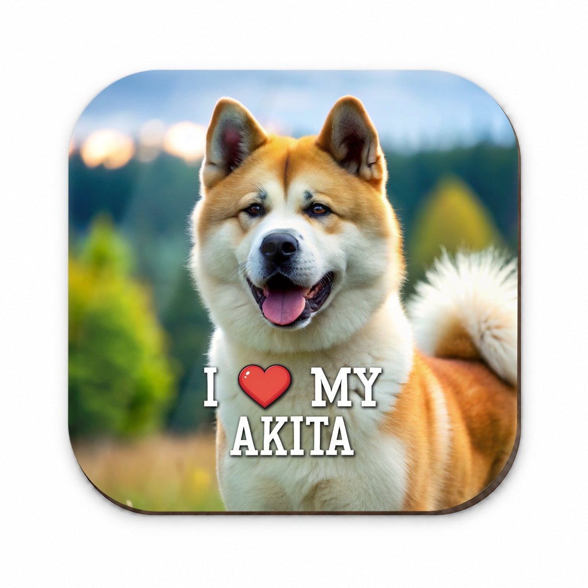 I Love My Akita Dog Heart Fridge Magnet