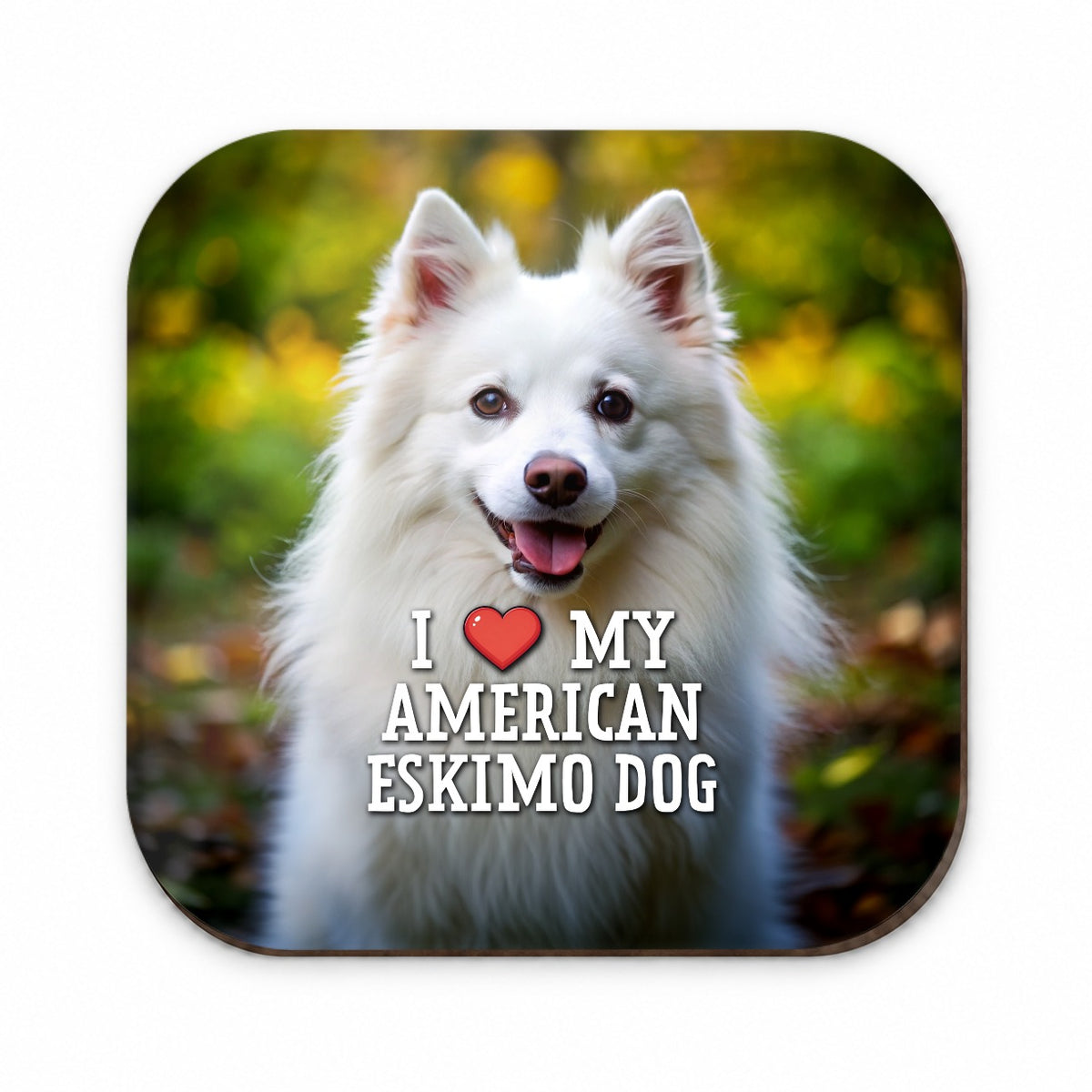I Love My American Eskimo Dog Heart Fridge Magnet