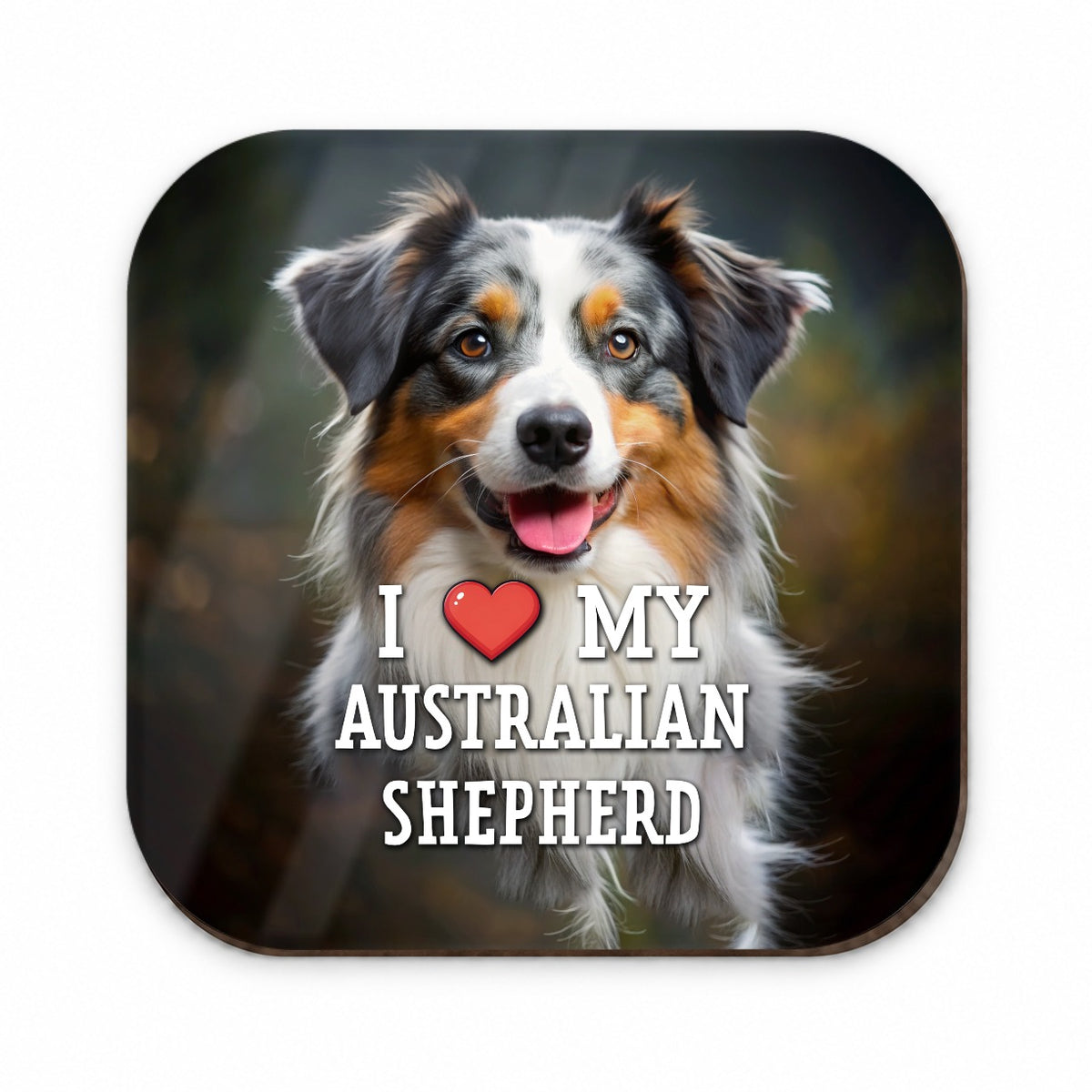 I Love My Australian Shepherd Dog Heart Fridge Magnet