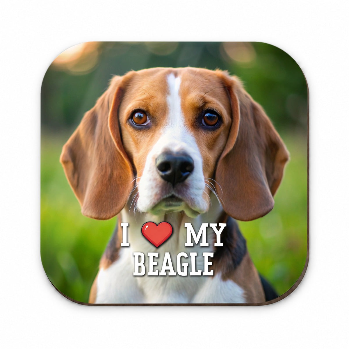 I Love My Beagle Dog Heart Fridge Magnet