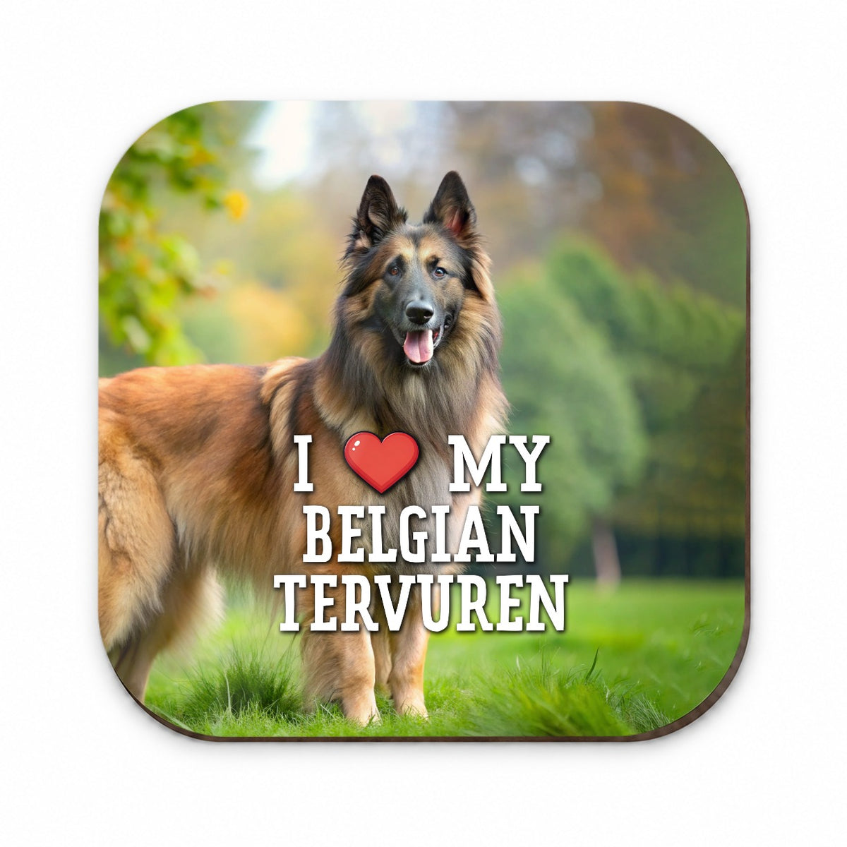I Love My Belgian Tervuren Dog Heart Fridge Magnet