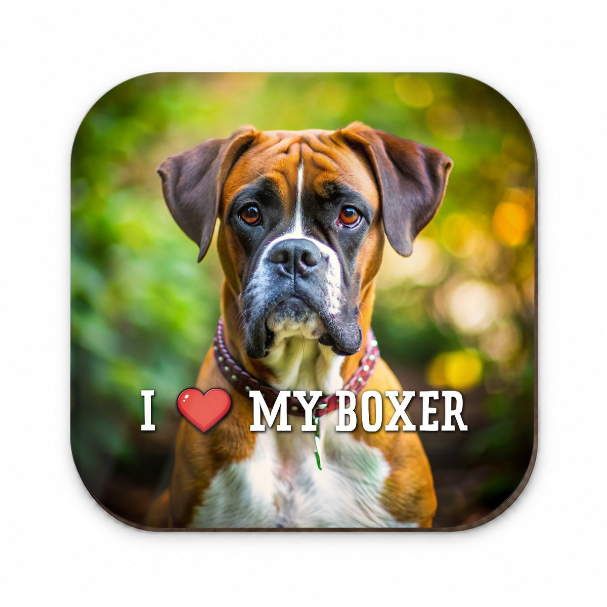 I Love My Boxer Dog Heart Fridge Magnet