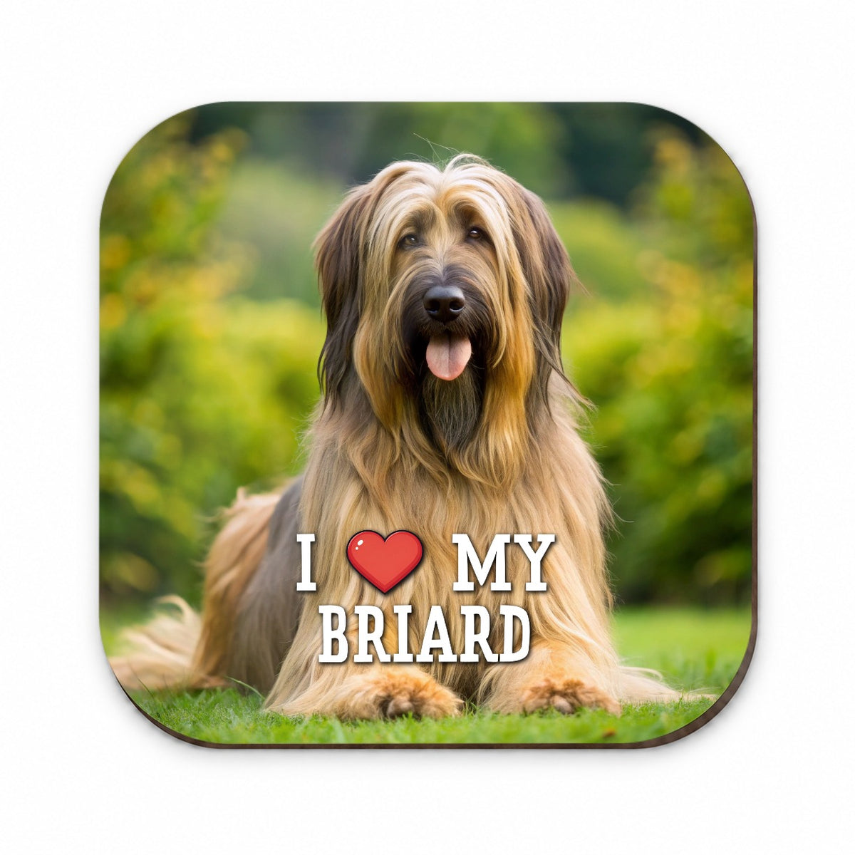 I Love My Briard Dog Heart Fridge Magnet