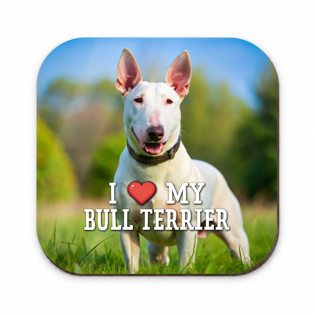 I Love My Bull Terrier Dog Heart Fridge Magnet