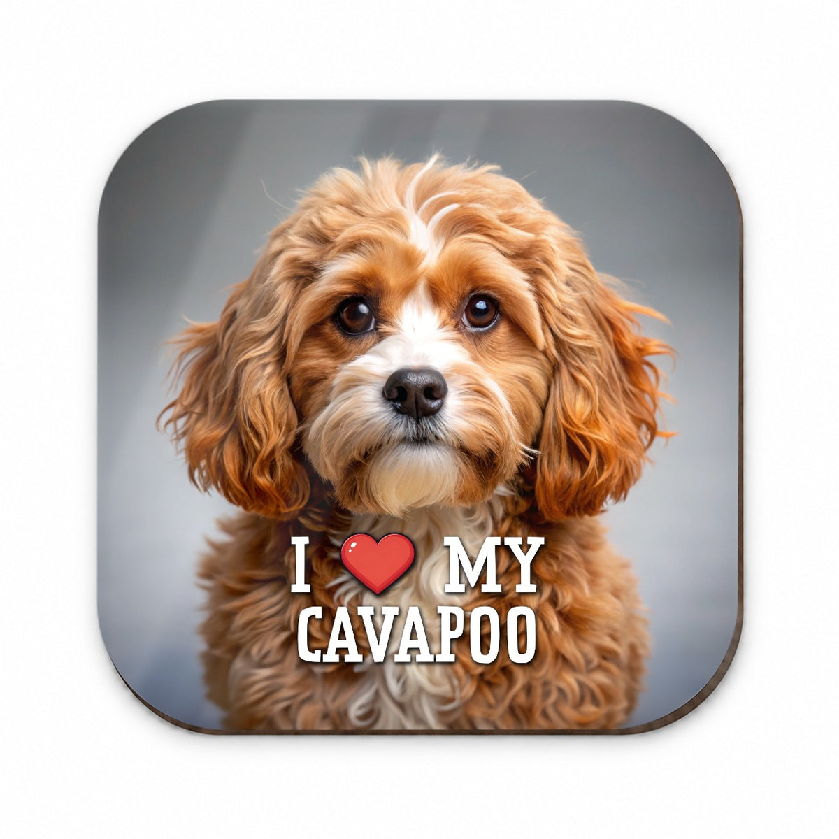 I Love My Cavapoo Dog Heart Fridge Magnet