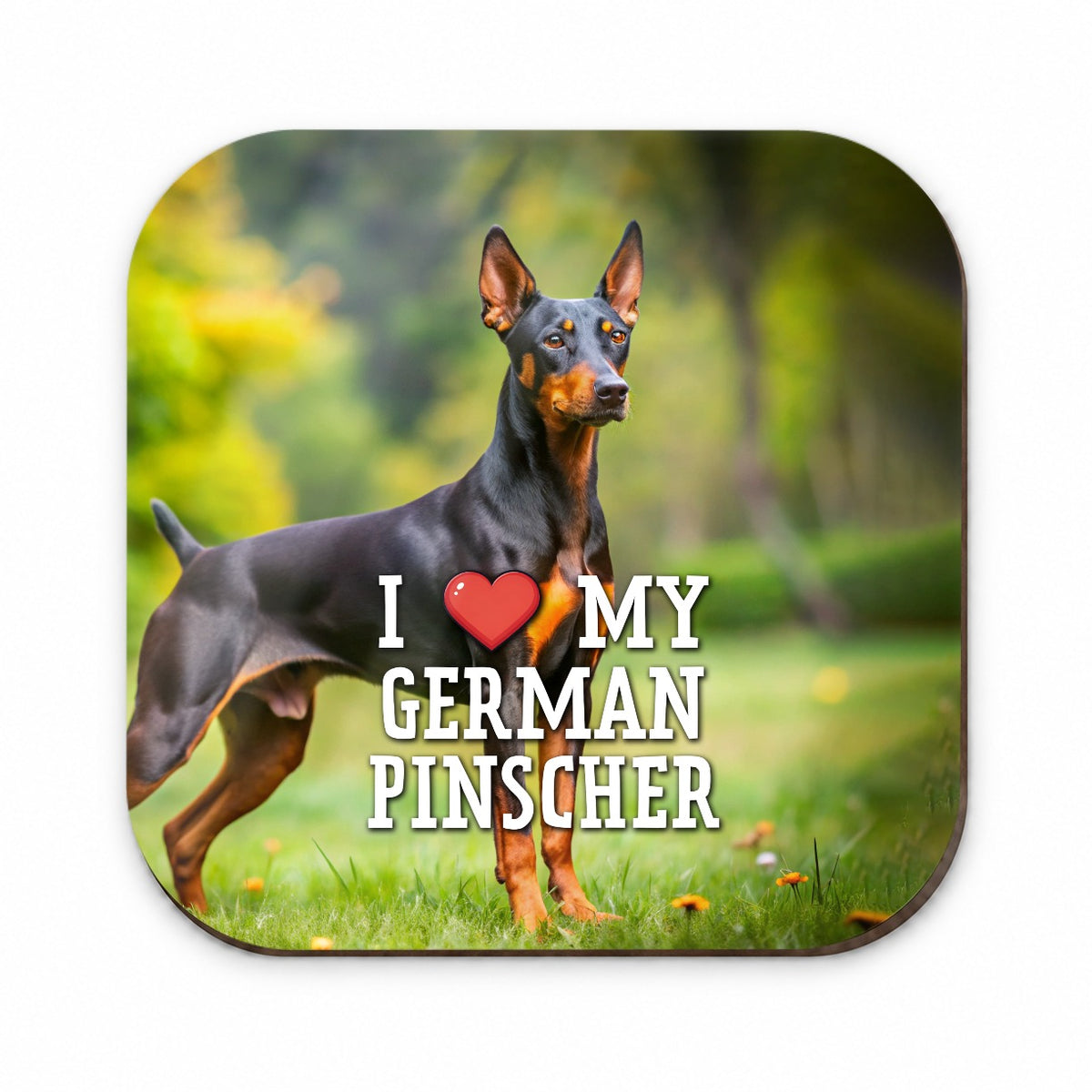 I Love My German Pinscher Dog Heart Fridge Magnet