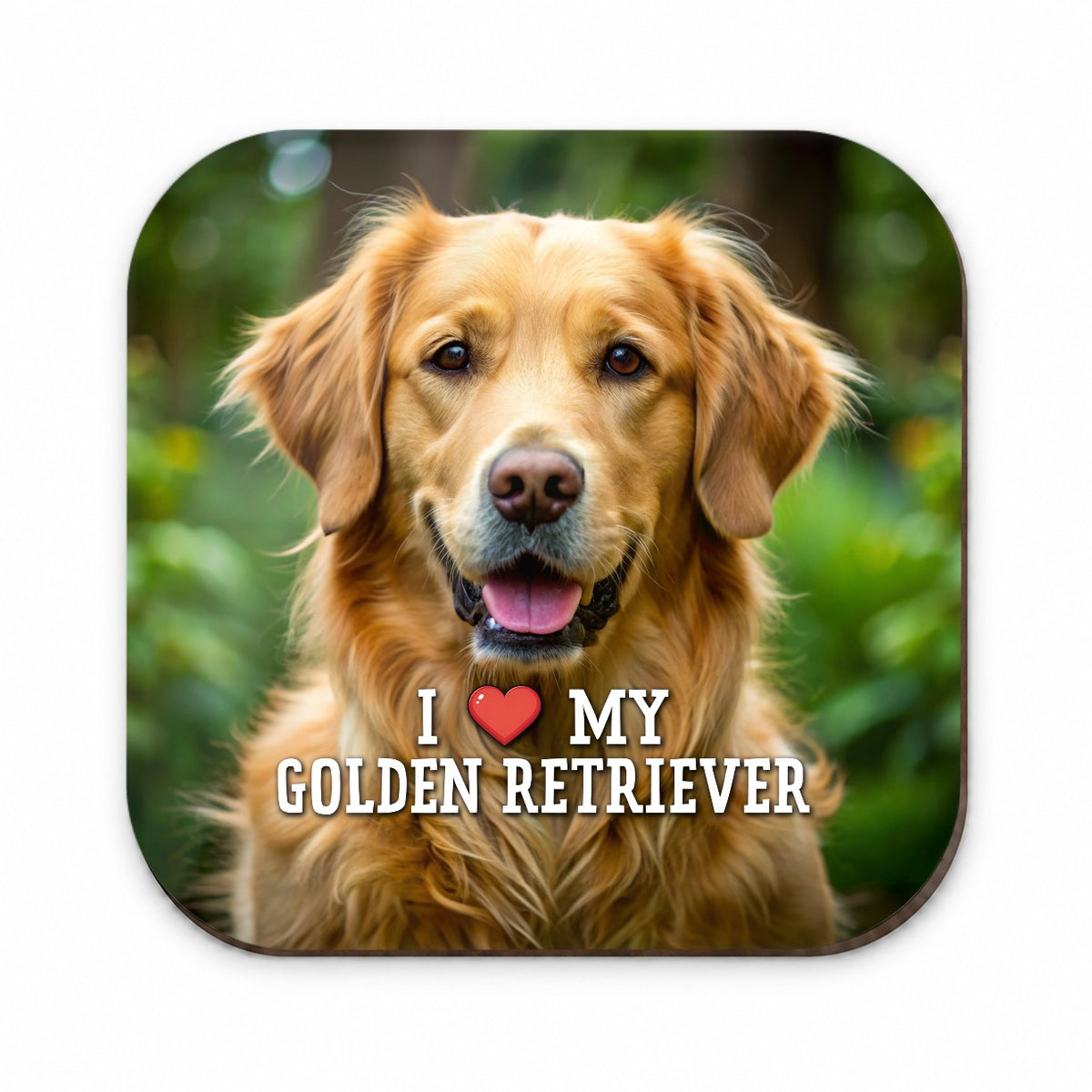 I Love My Golden Retriever Dog Heart Fridge Magnet