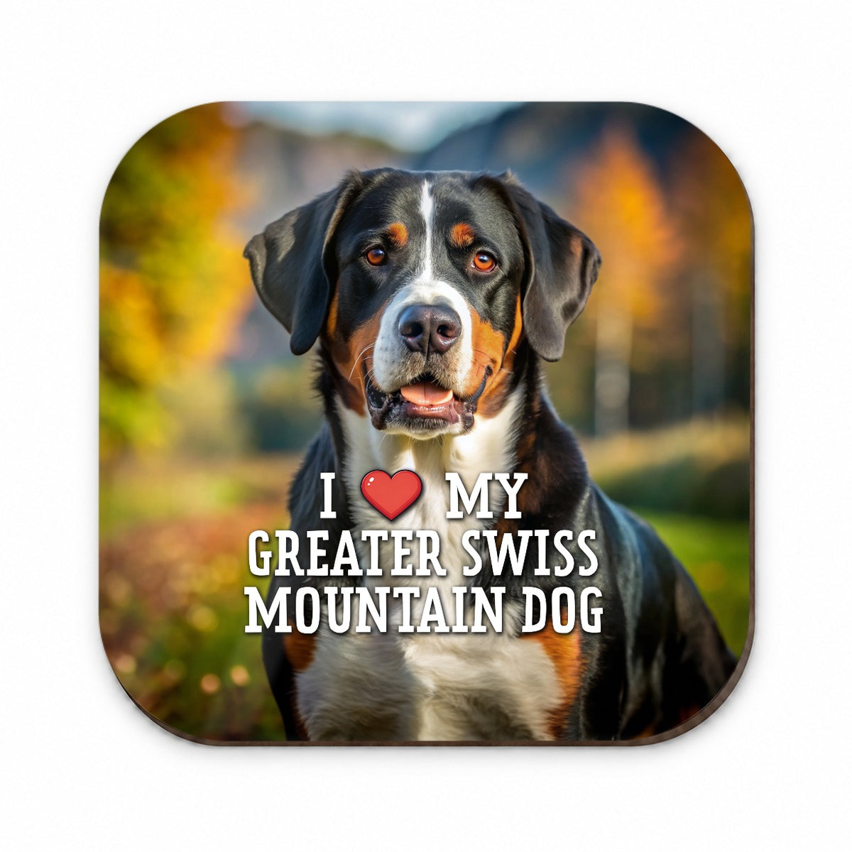 I Love My Greater Swiss Mountain Dog Heart Fridge Magnet