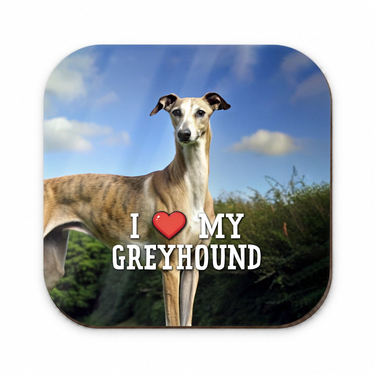 I Love My Greyhound Dog Heart Fridge Magnet