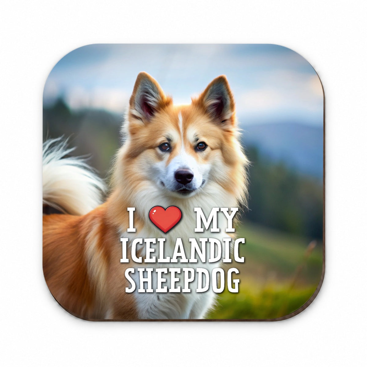 I Love My Icelandic Sheepdog Dog Heart Fridge Magnet