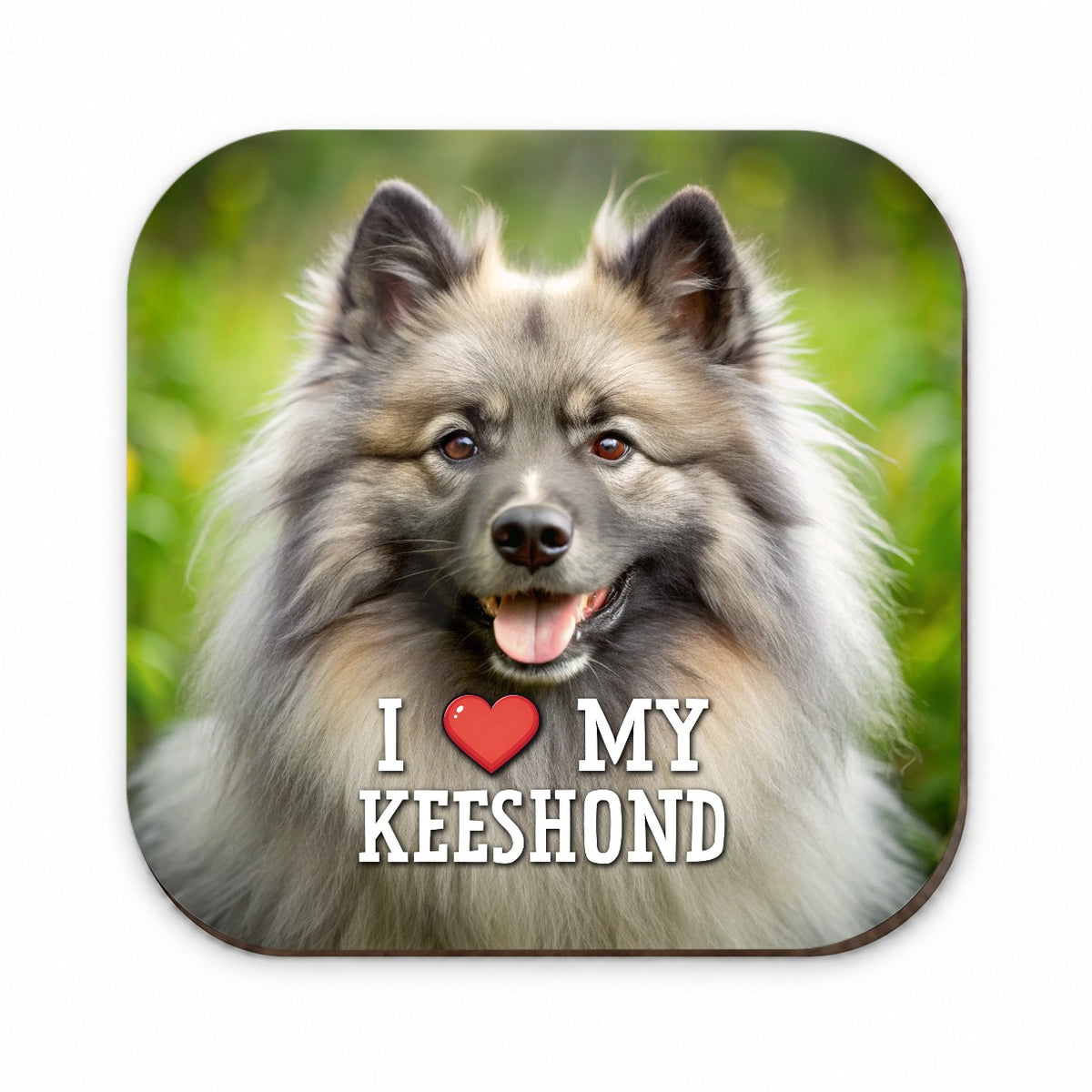 I Love My Keeshond Dog Heart Fridge Magnet