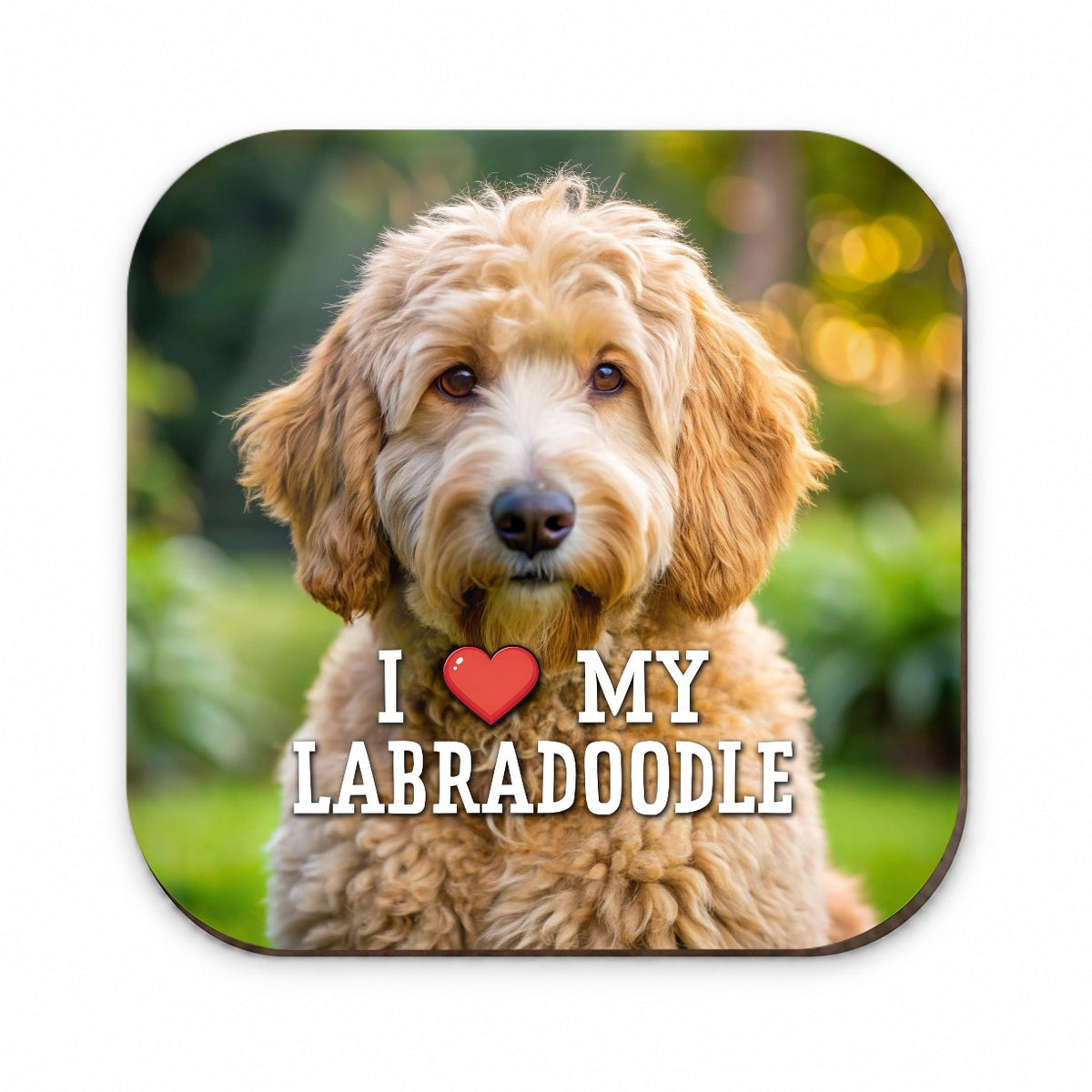 I Love My Labradoodle Dog Heart Fridge Magnet