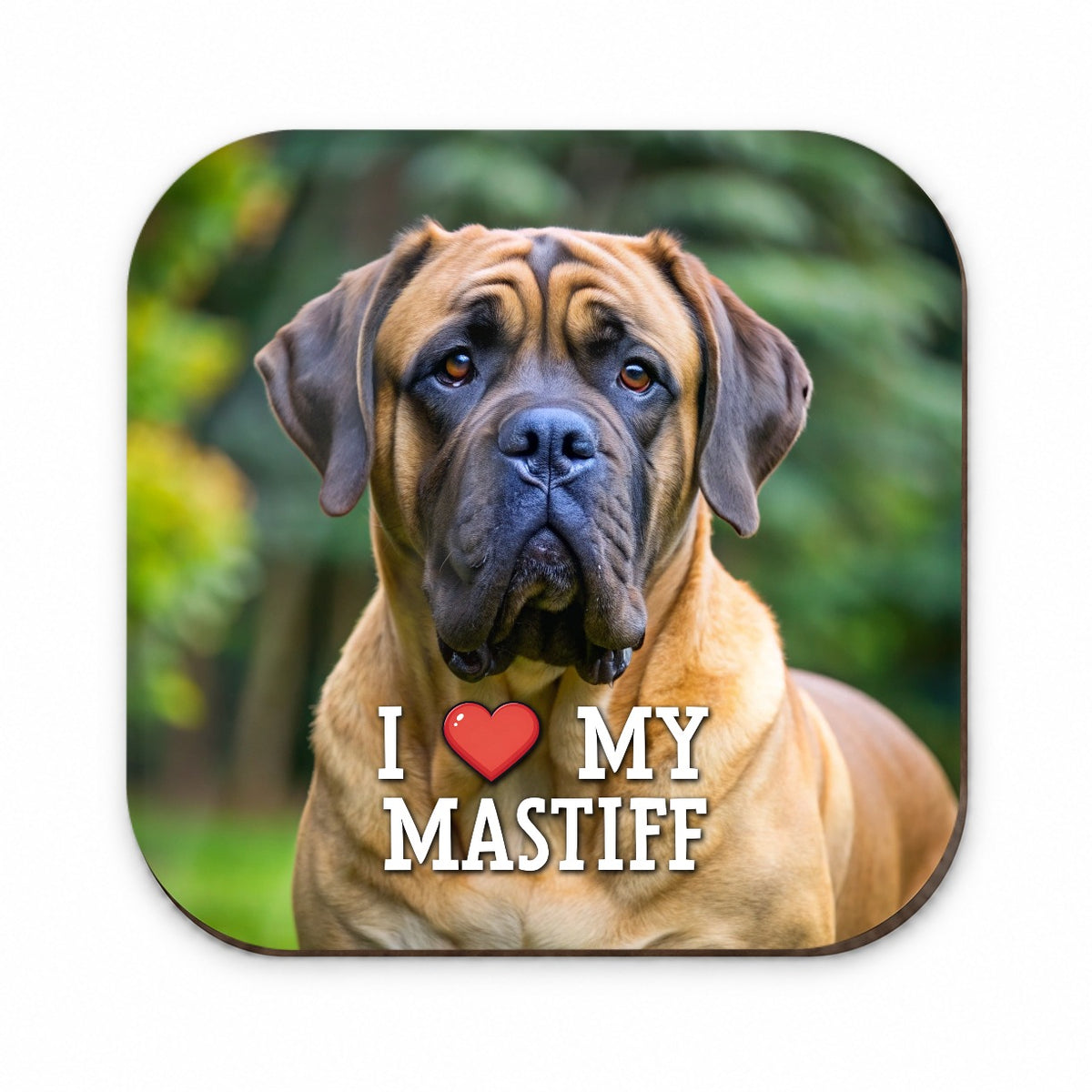 I Love My Mastiff Dog Heart Fridge Magnet