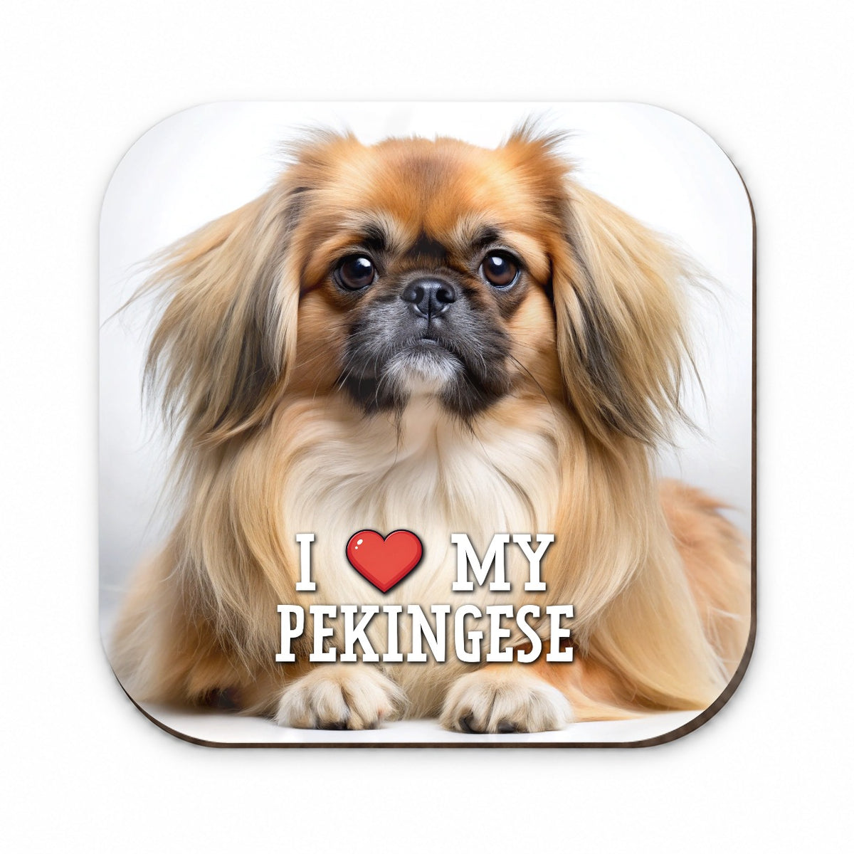 I Love My Pekingese Dog Heart Fridge Magnet
