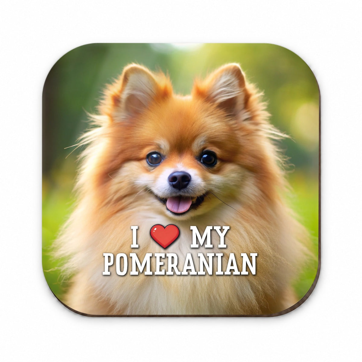 I Love My Pomeranian Dog Heart Fridge Magnet