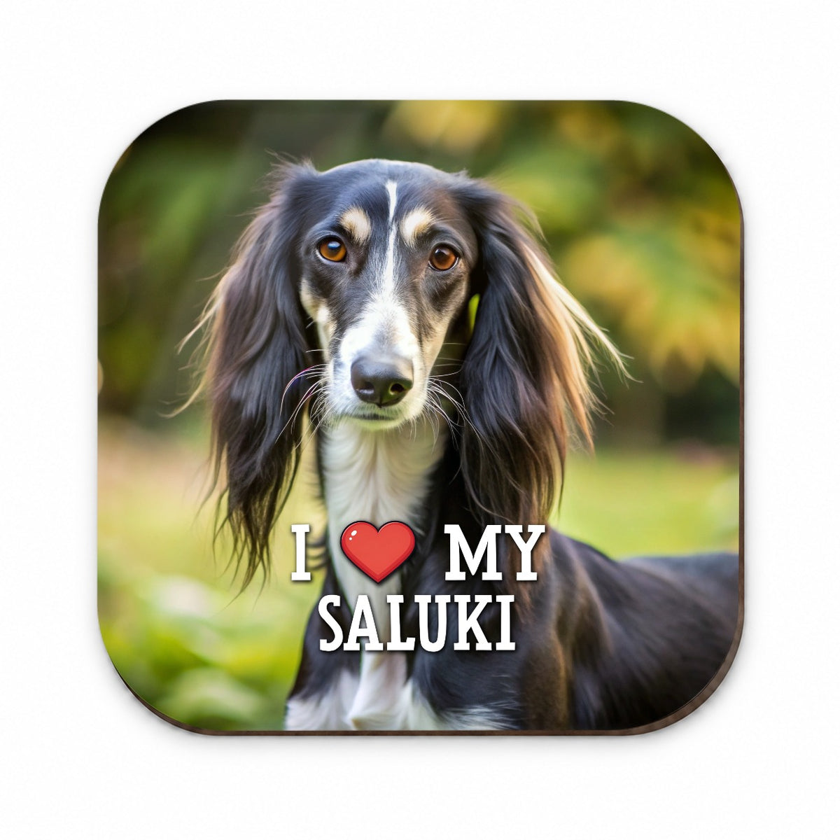 I Love My Saluki Dog Heart Fridge Magnet