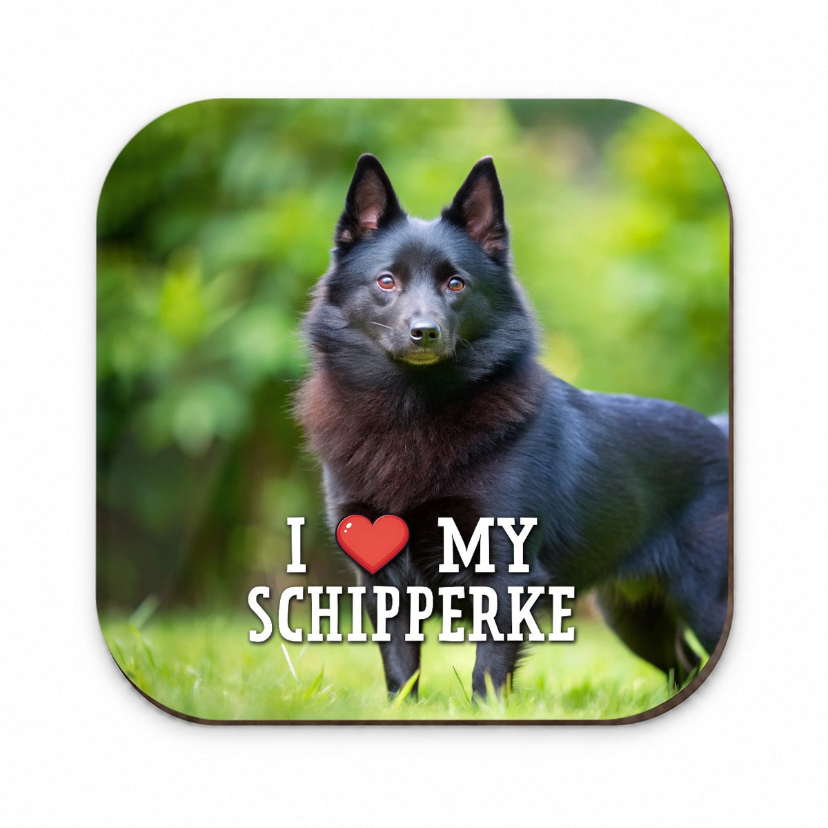 I Love My Schipperke Dog Heart Fridge Magnet