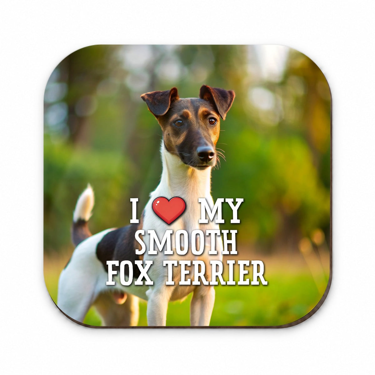 I Love My Smooth Fox Terrier Dog Heart Fridge Magnet