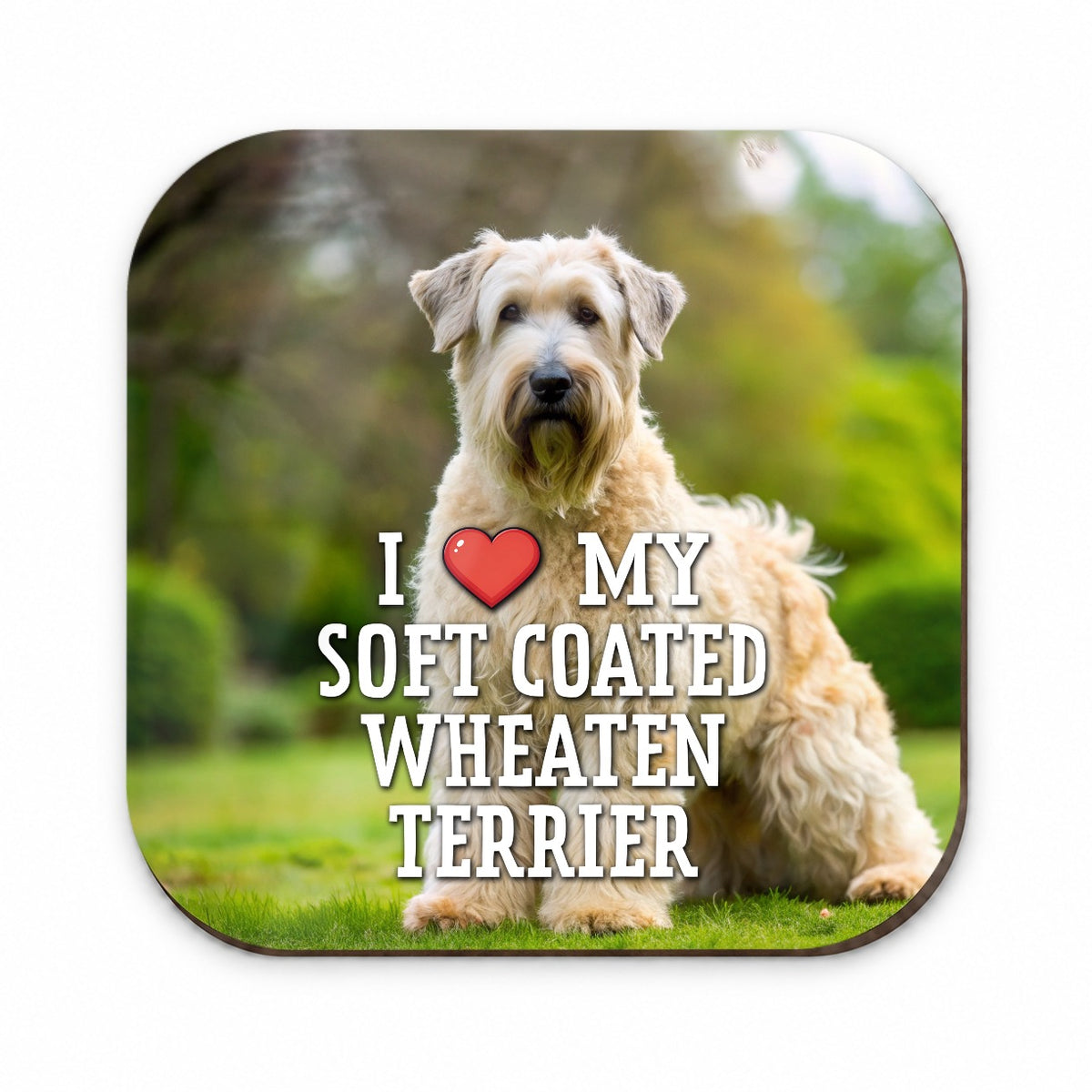 I Love My Soft Coated Wheaten Terrier Dog Heart Fridge Magnet