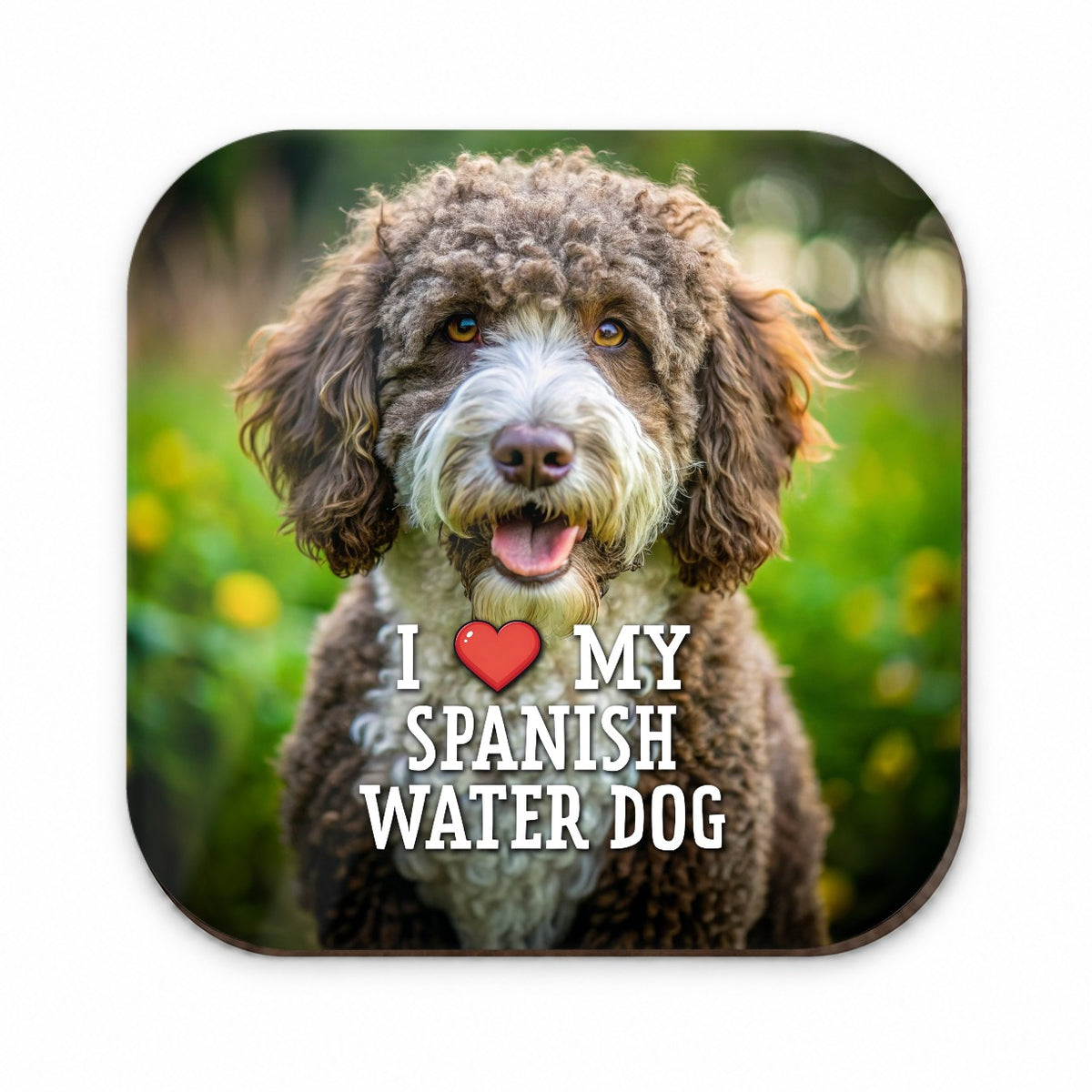I Love My Spanish Water Dog Heart Fridge Magnet