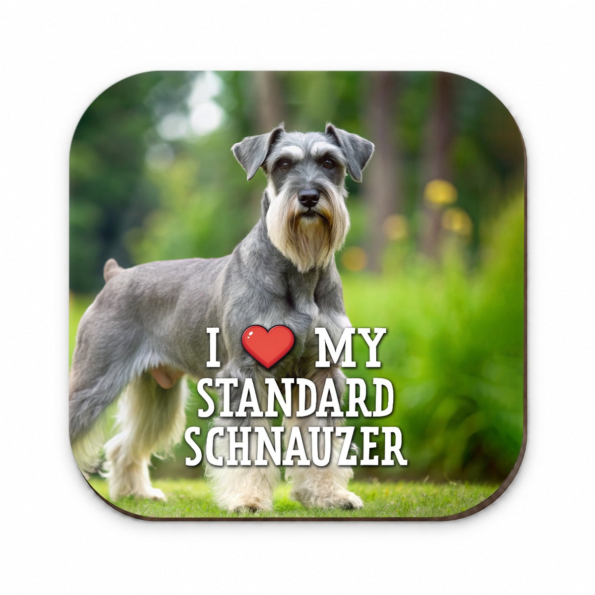 I Love My Standard Schnauzer Dog Heart Fridge Magnet