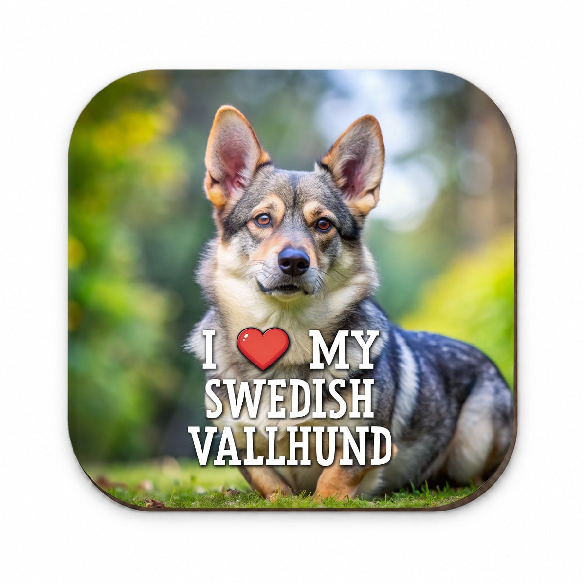 I Love My Swedish Vallhund Dog Heart Fridge Magnet