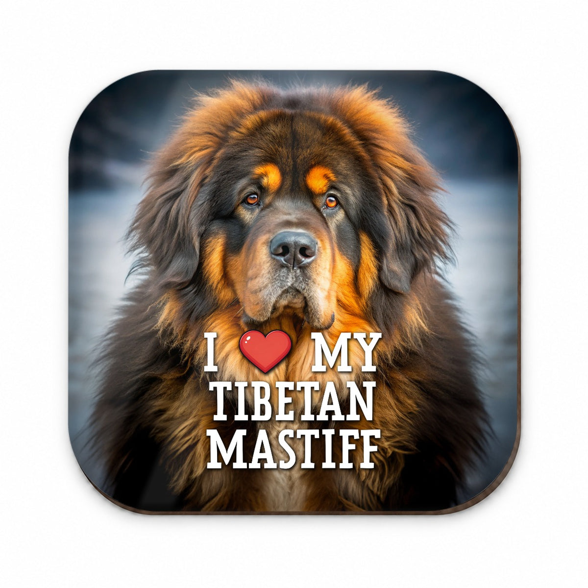 I Love My Tibetan Mastiff Dog Heart Fridge Magnet