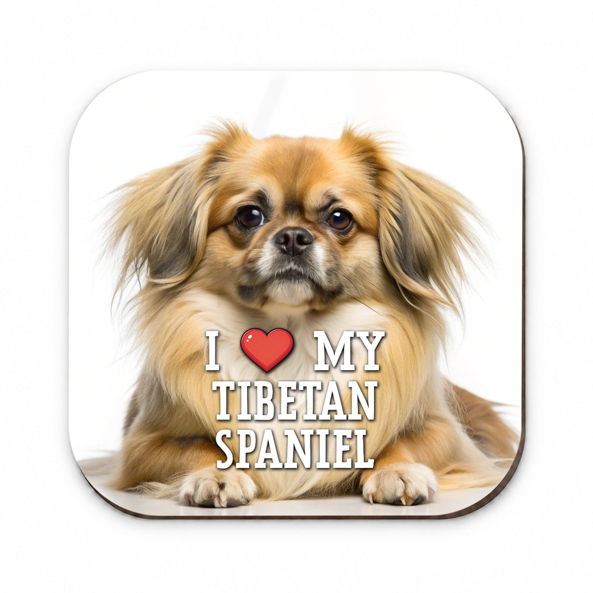 I Love My Tibetan Spaniel Dog Heart Fridge Magnet