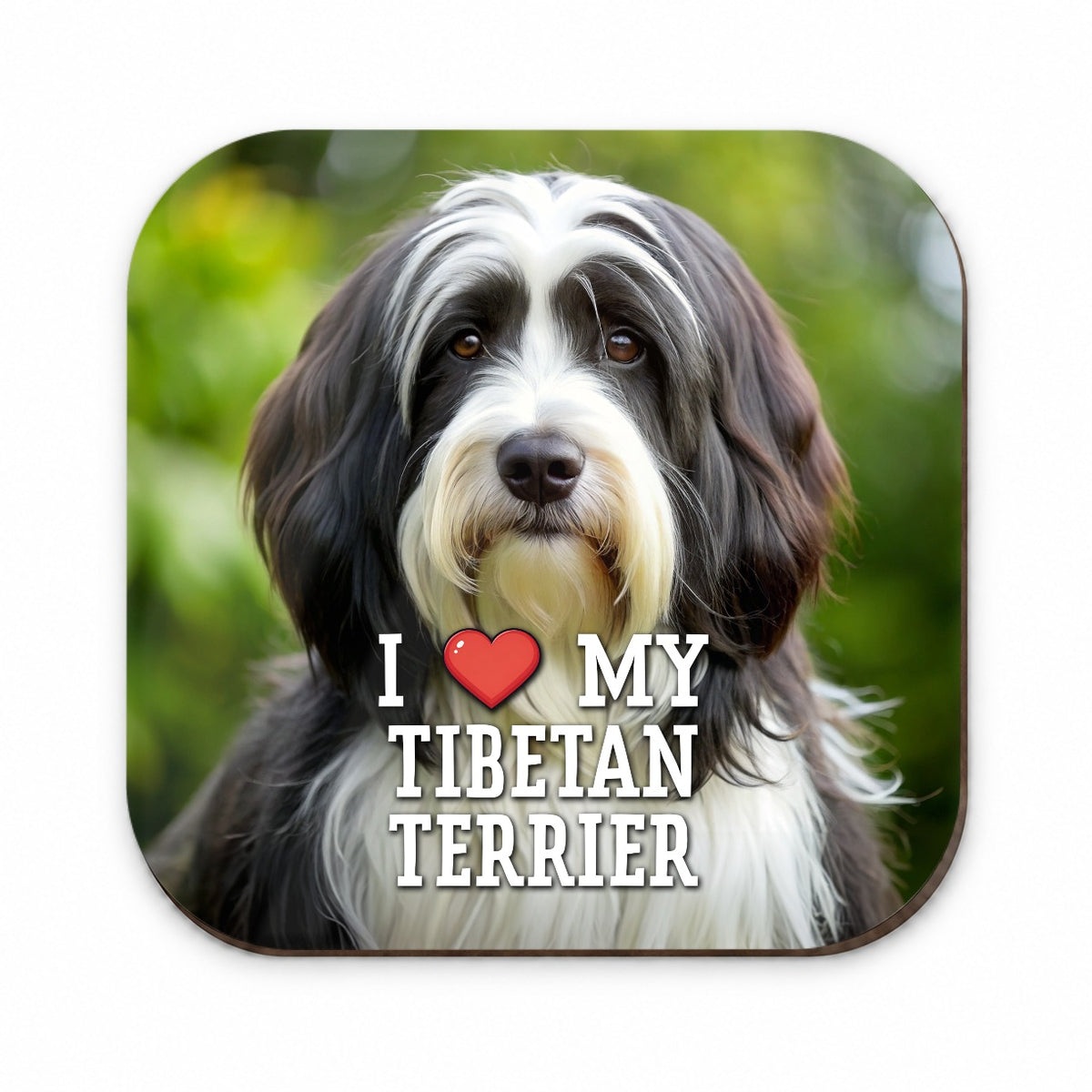 I Love My Tibetan Terrier Dog Heart Fridge Magnet