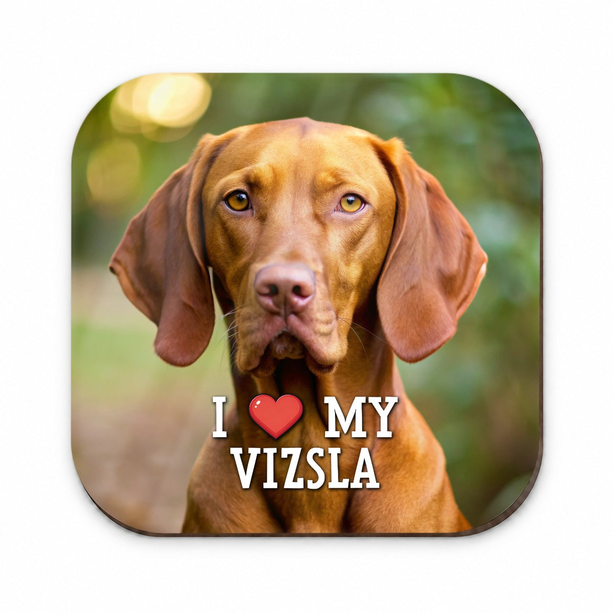 I Love My Vizsla Dog Heart Fridge Magnet